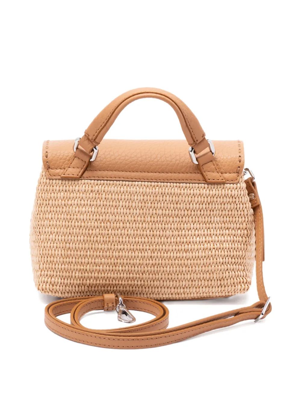 Zanellato Postina Spinnaker tas met leren afwerking Beige