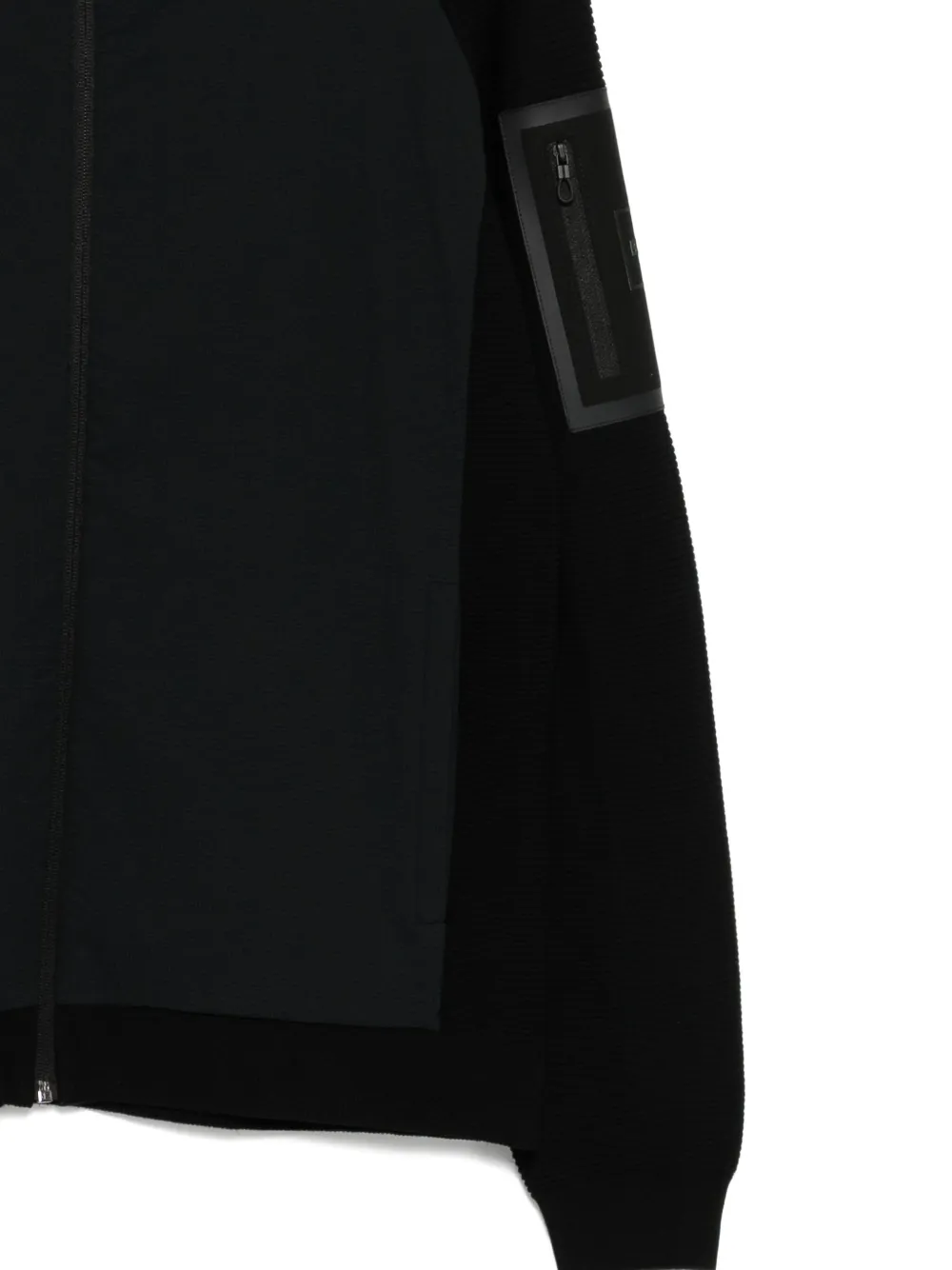 Hugo Boss Long-sleeved Cardigan In Black