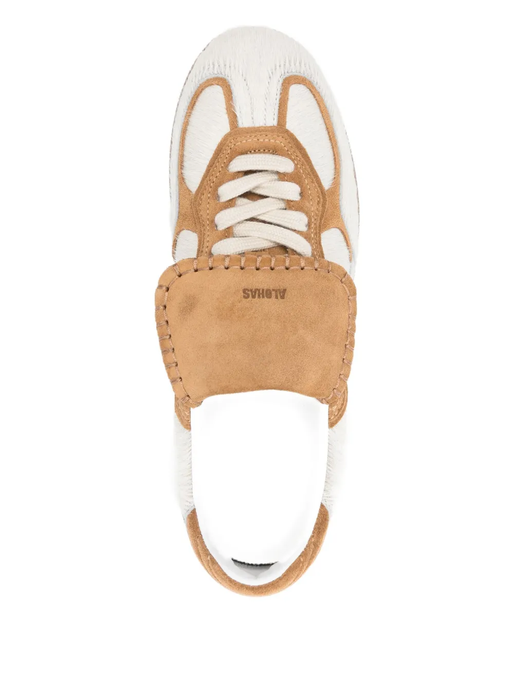ALOHAS leather strap trainers White