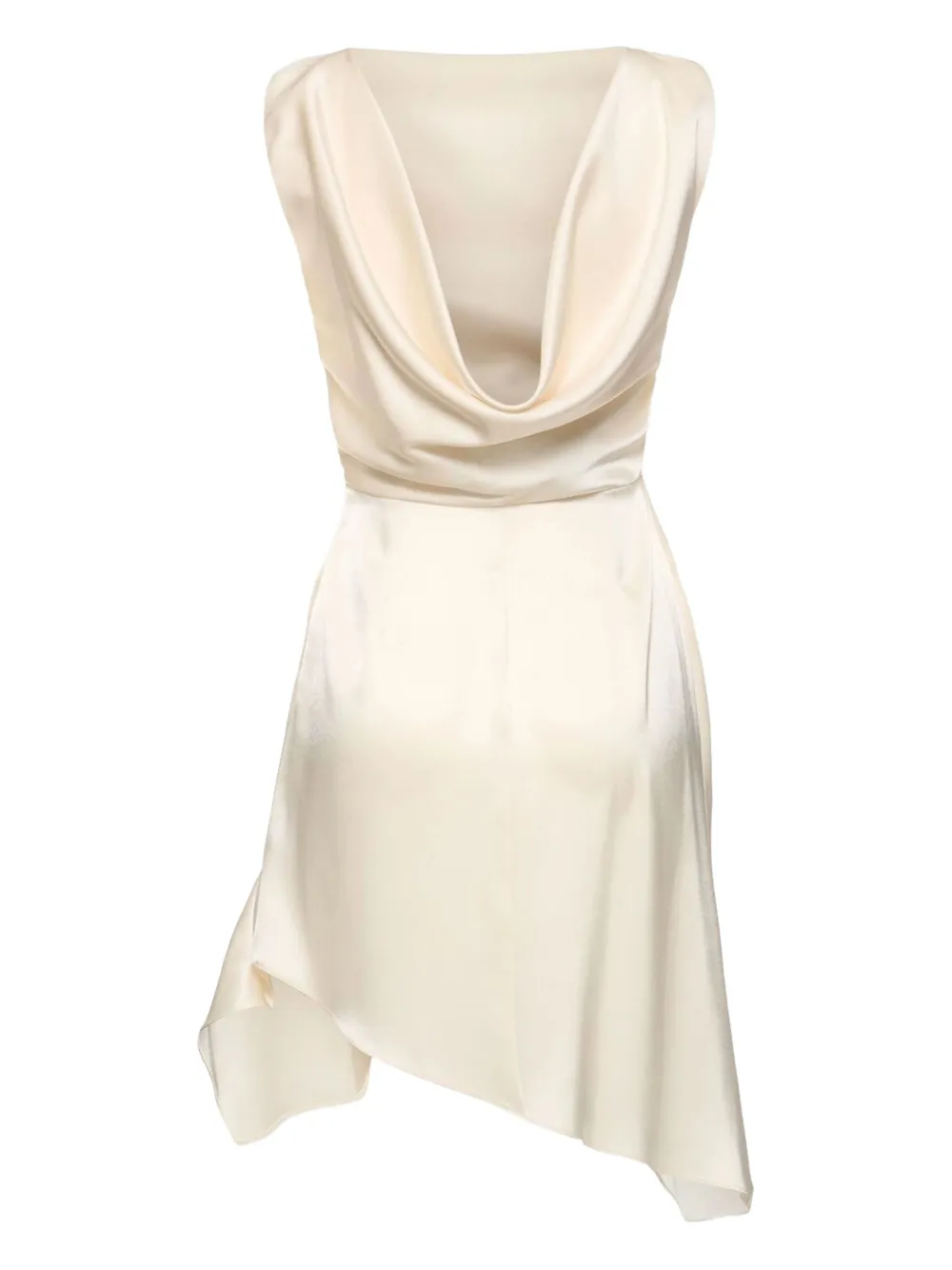 David Koma Asymmetrische jurk met kristallen - Beige