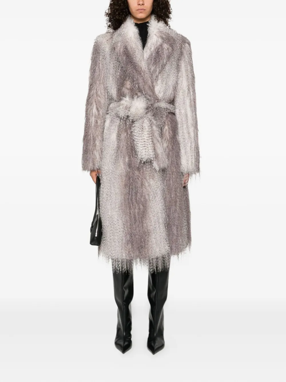 Giuseppe Di Morabito faux-fur belted coat | Faux Fur & Shearling Coats | Image 2