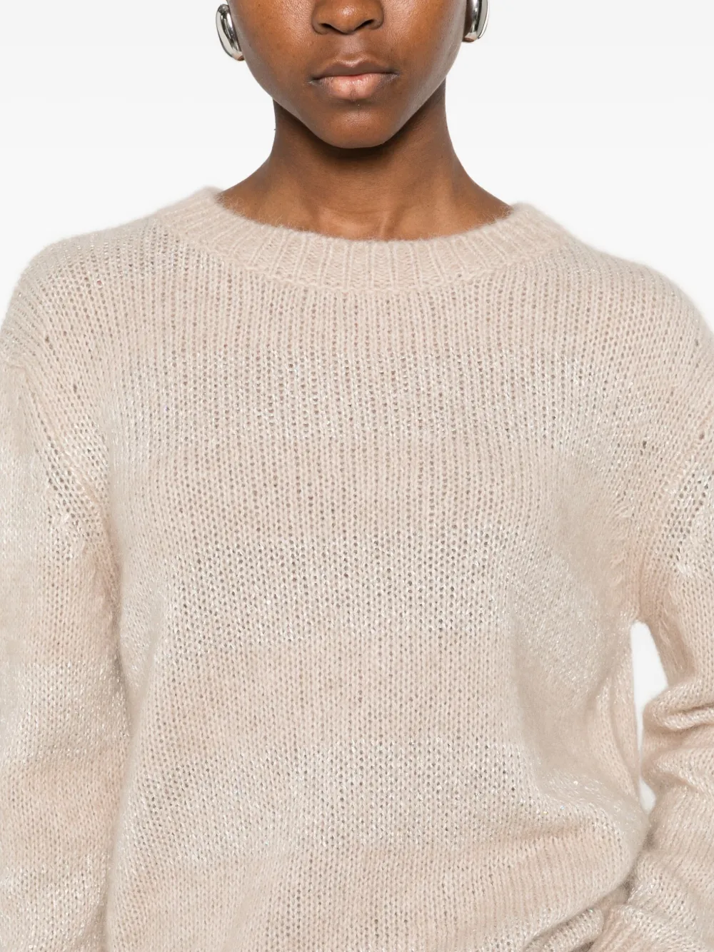 Herno Striped Sweater In Neutral