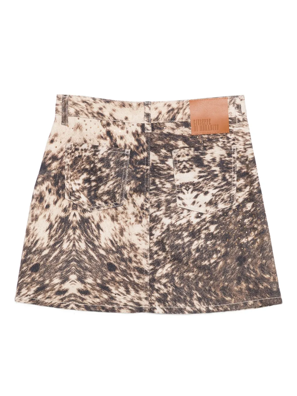 Giuseppe Di Morabito cow-print embellished skirt | A-Line Skirts | Image 2