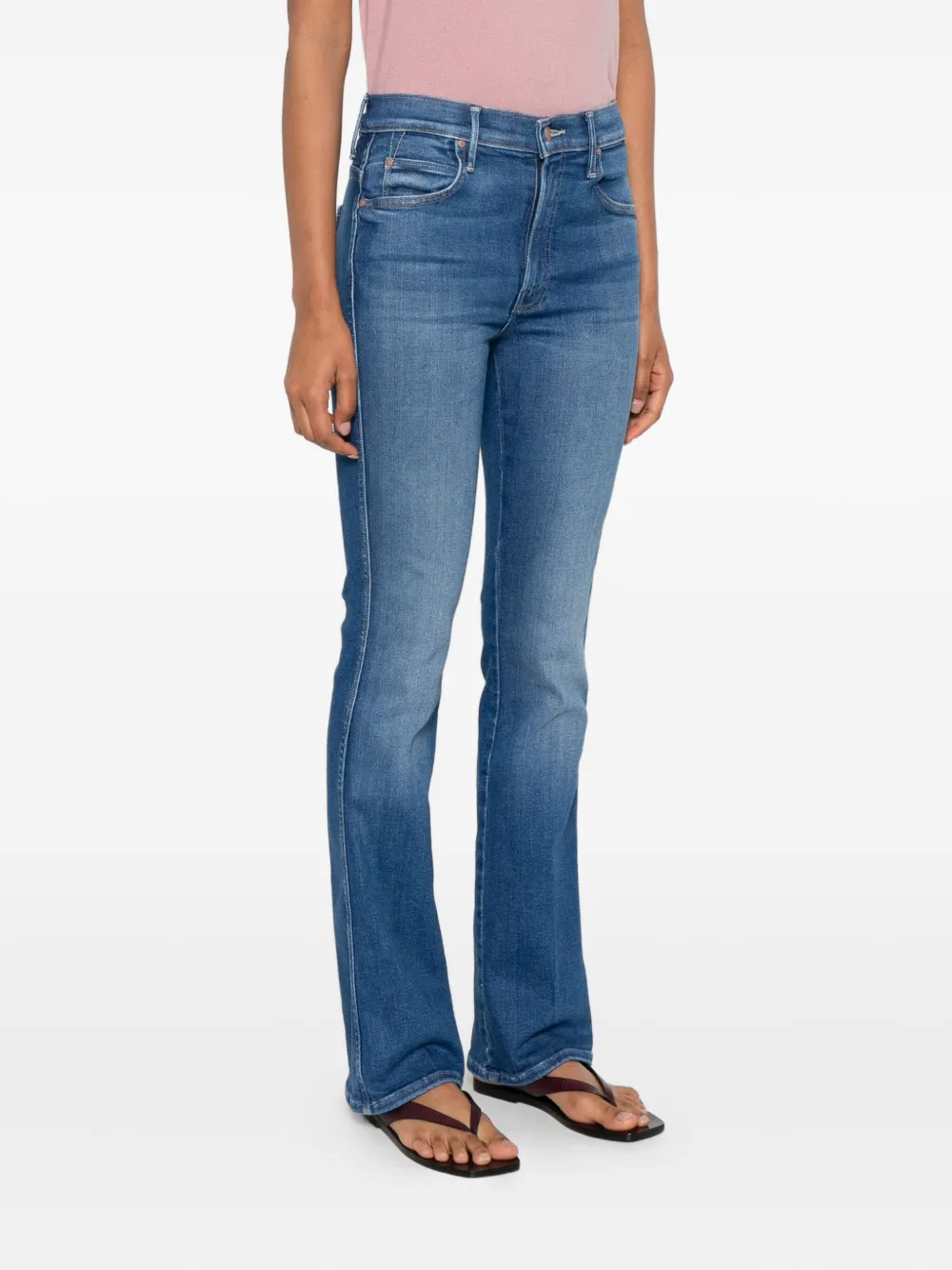 Mother Five-pockets Jeans In Blue