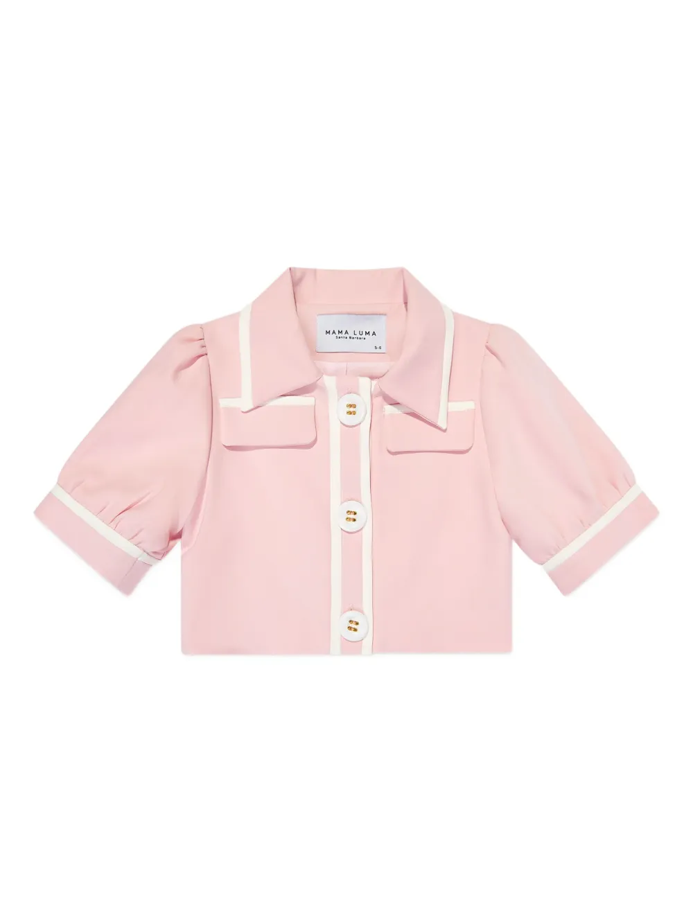 MAMA LUMA KIDS Top met pofmouwen PINK