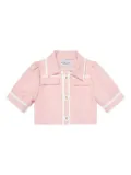 MAMA LUMA KIDS puff-sleeve button top - PINK