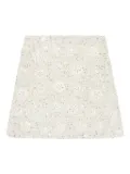 MAMA LUMA KIDS sequin-flower skirt - Neutrals