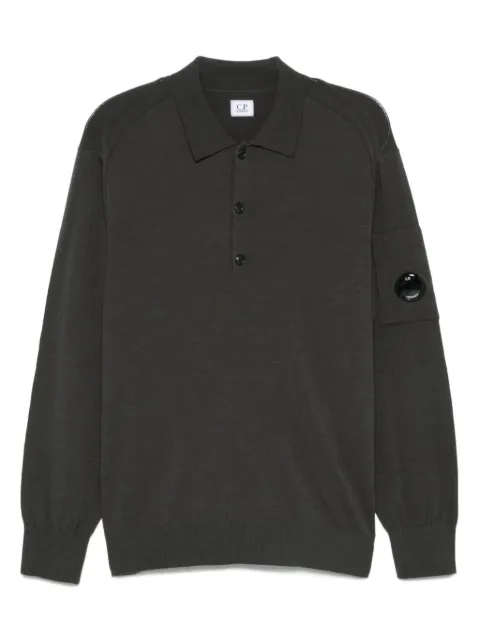 C.P. Company goggle-lens wool polo shirt