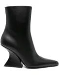 Mugler 100mm pointed-toe sculpted-heel boots - Black