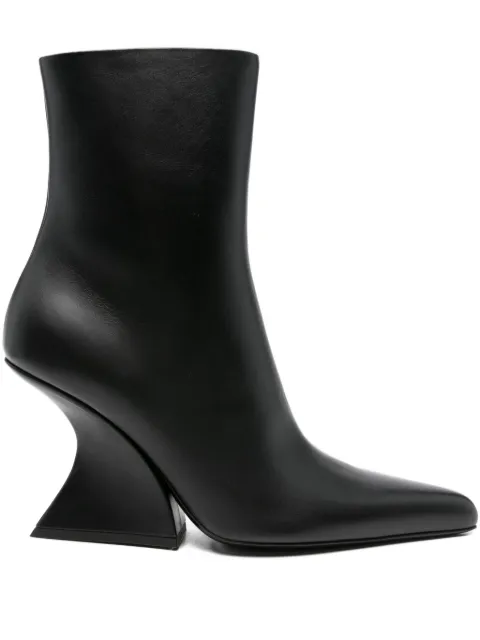 Mugler 100mm pointed-toe sculpted-heel boots