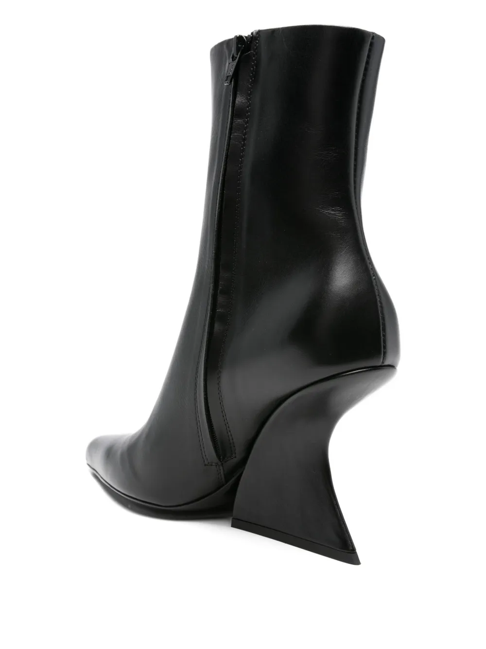 Mugler 100mm pointed-toe sculpted-heel boots Black