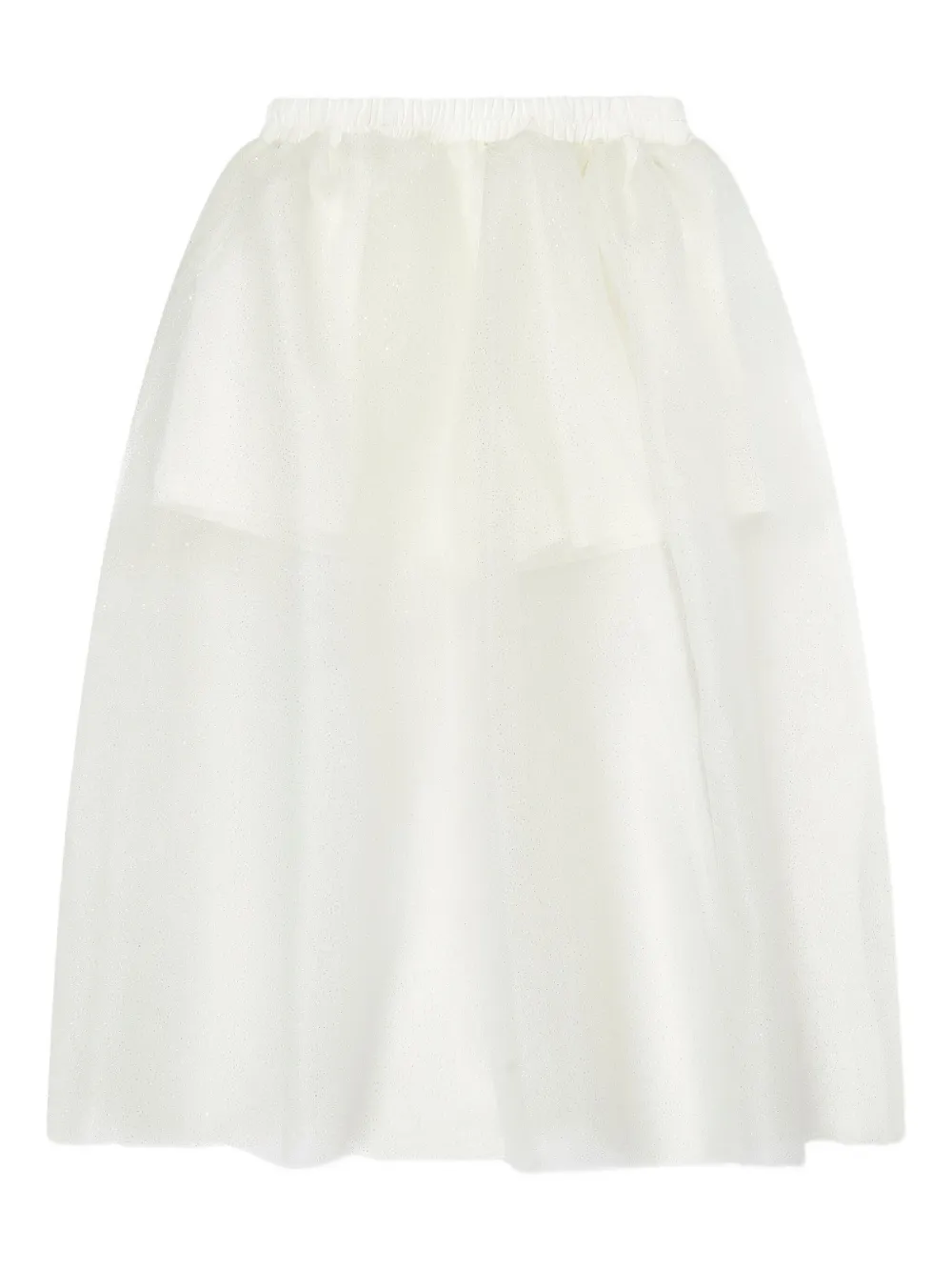 MAMA LUMA KIDS glitter elastic-waist skirt | White | Image 1