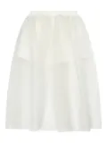 MAMA LUMA KIDS glitter elastic-waist skirt - White