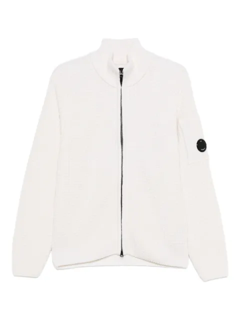C.P. Company zip-front waffle-knit cardigan