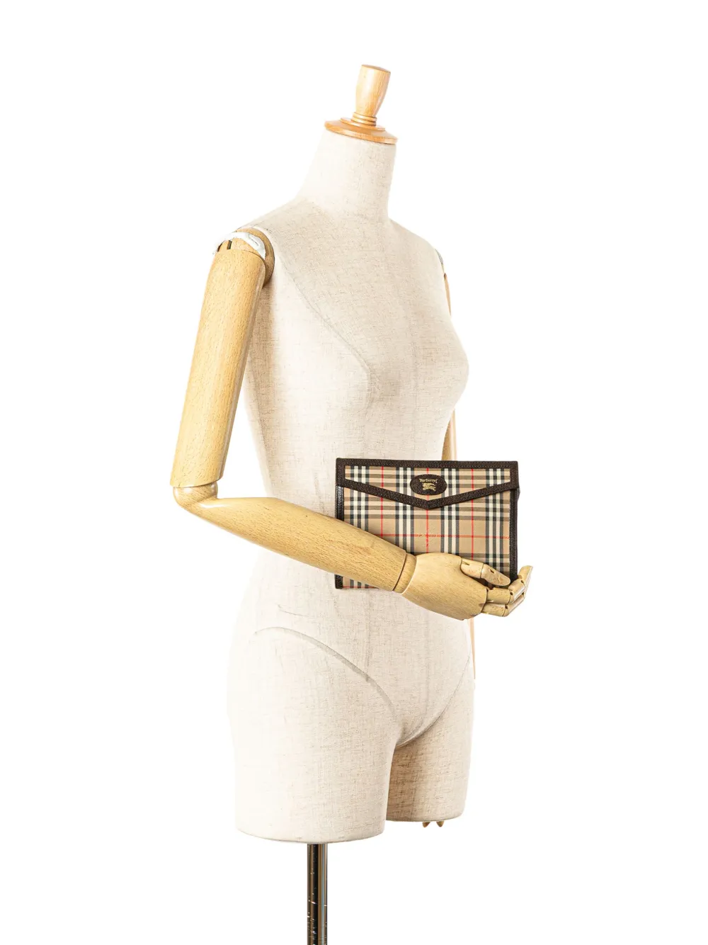 Burberry Pre-Owned 20th Century Haymarket Check Canvas clutch bag | Pre-Owned | Image 2