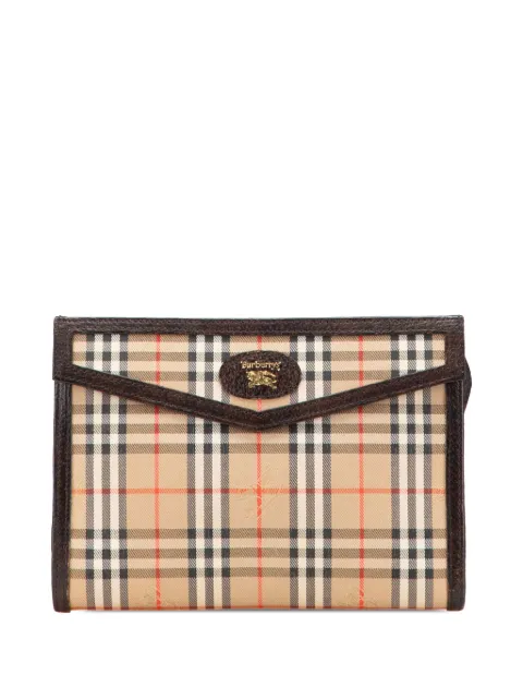 Burberry Pre-Owned 20th Century Haymarket Check Canvas clutch bag