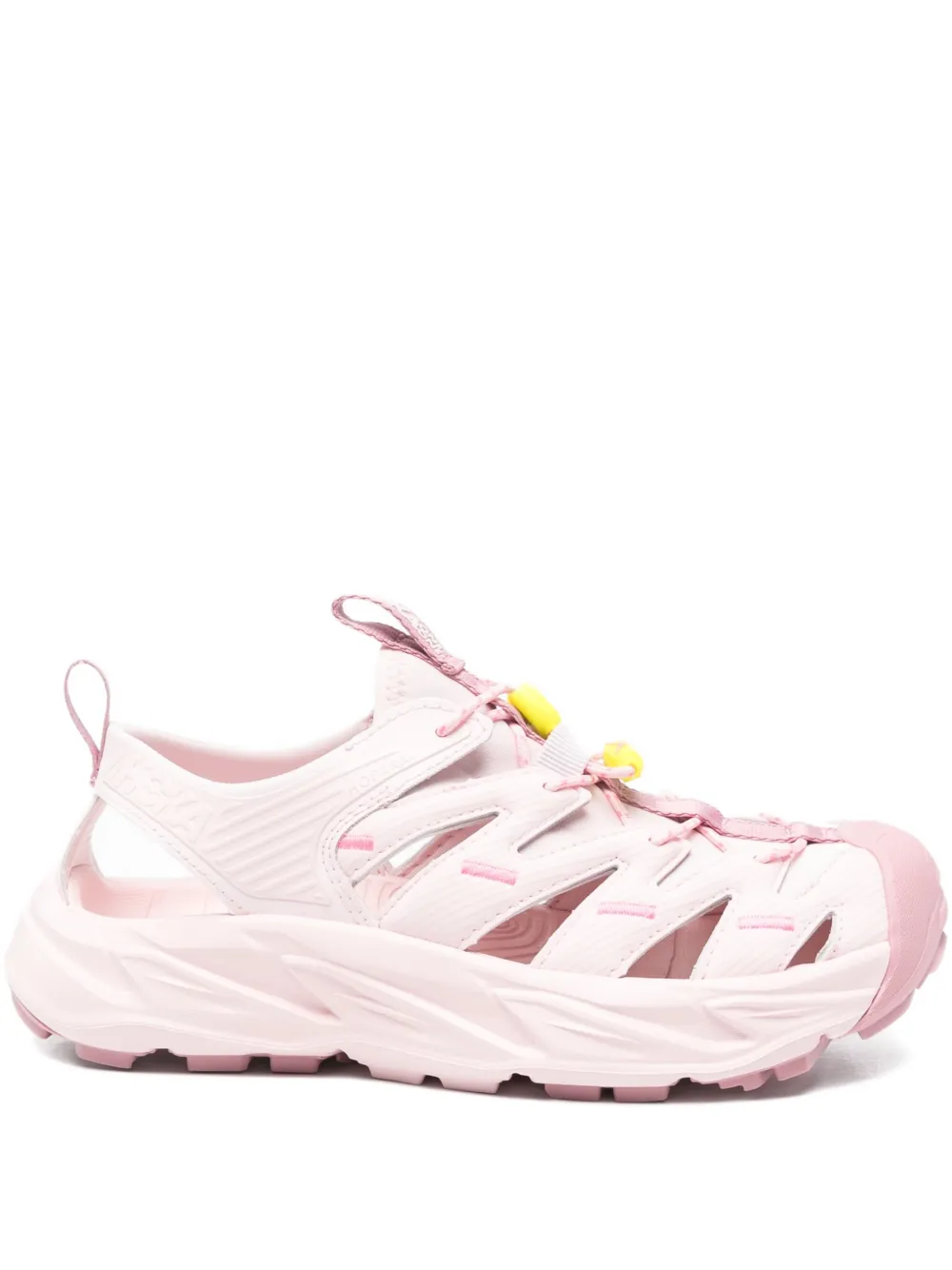 HOKA Hopara lace-up textured sandals Pink