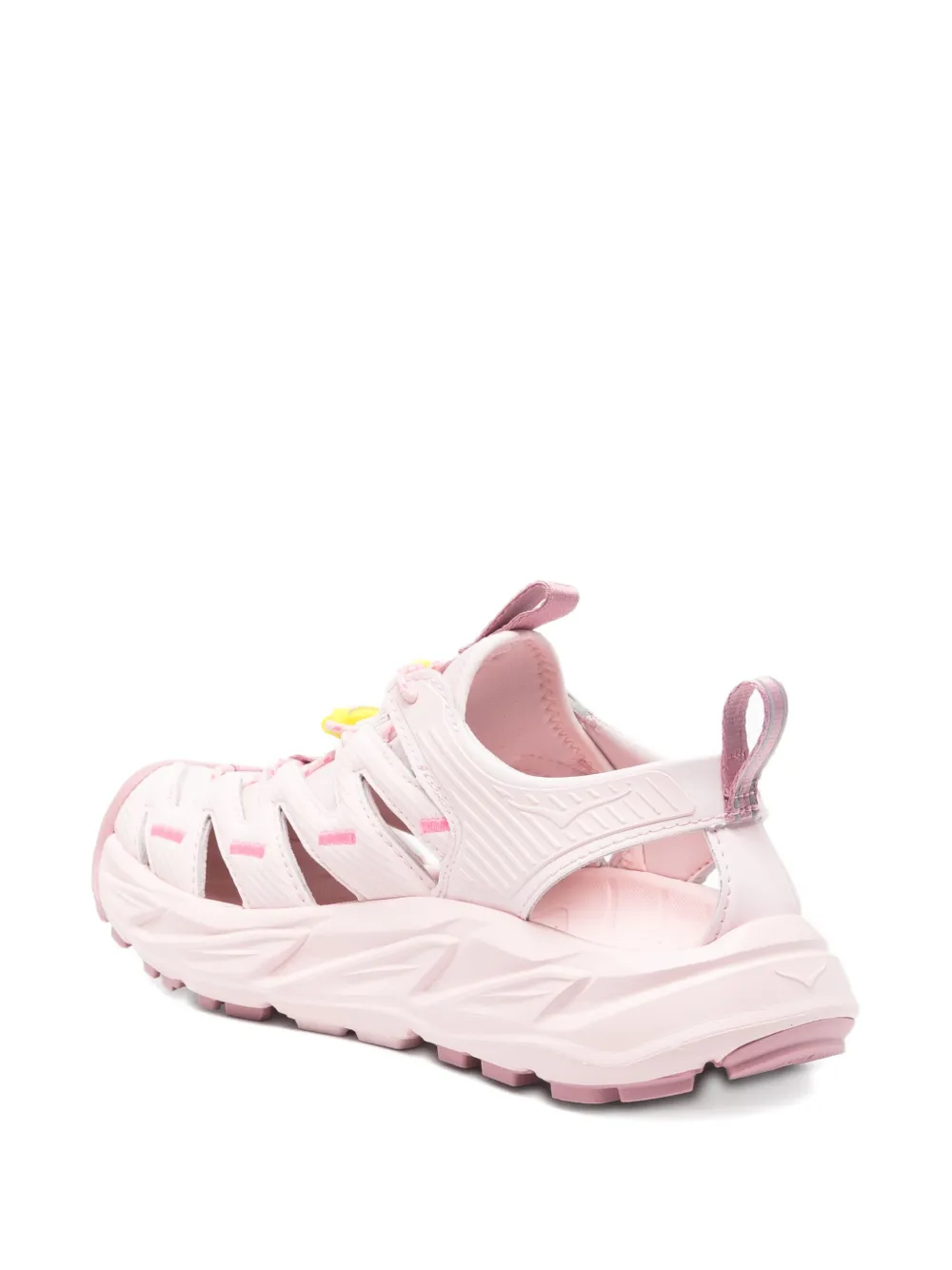 HOKA Hopara lace-up textured sandals Pink