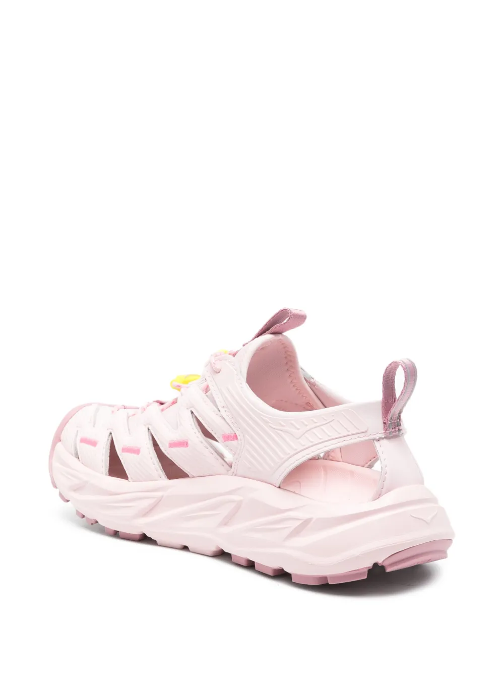 HOKA Hopara lace-up textured sandals Pink