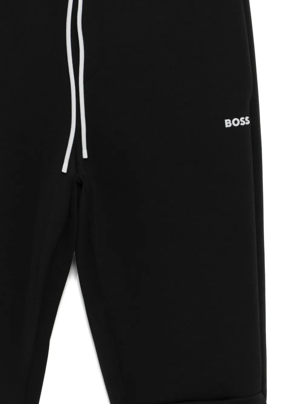 Hugo Boss Logo-embossed Track Pants In Black