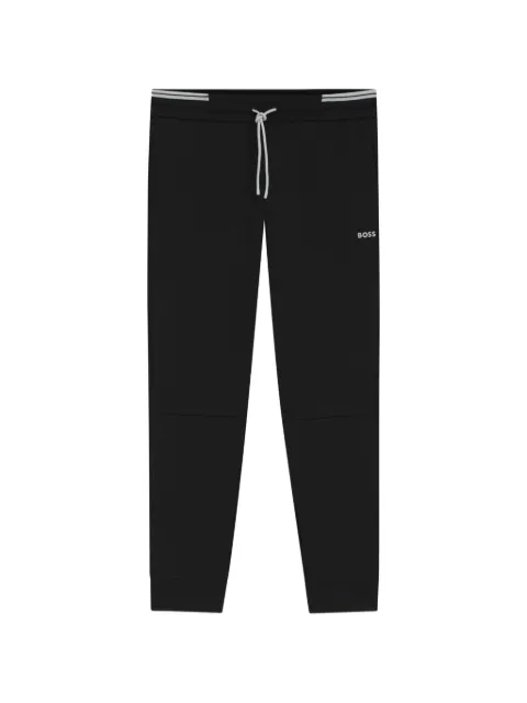 BOSS stripe-detail tracksuit bottoms in a cotton blend