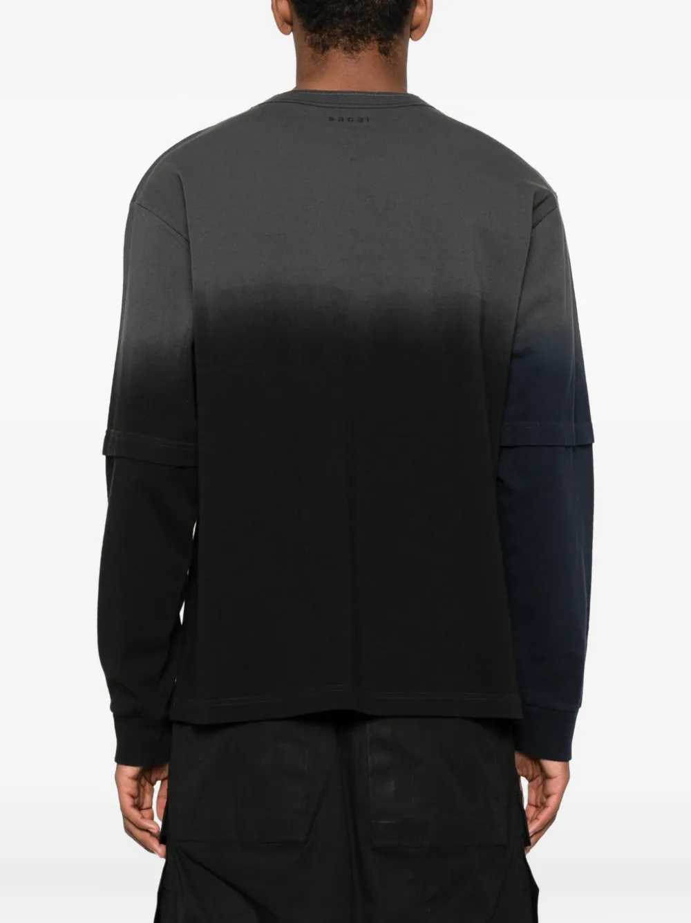 sacai patch-pocket T-shirt Grijs