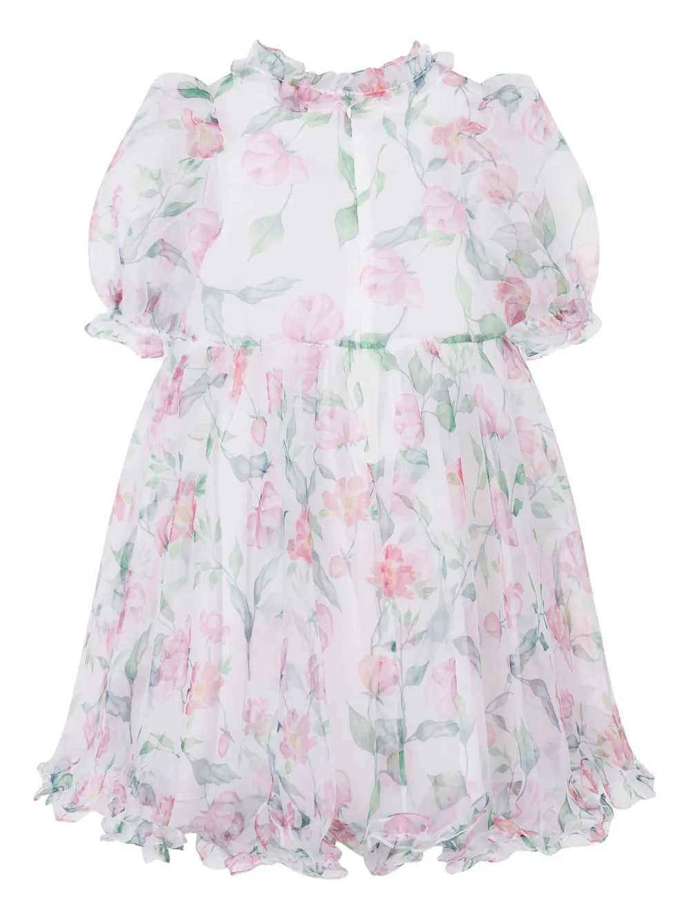 MAMA LUMA KIDS floral-print ruffled dress | Girls Party & Special Occasion Dresses | Image 2
