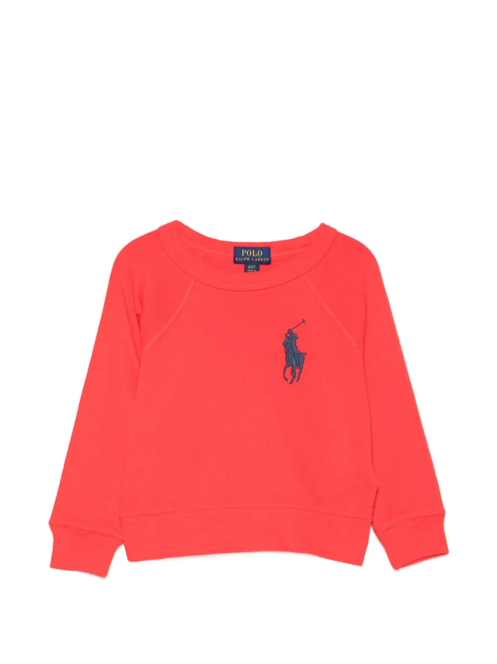 POLO RALPH LAUREN KIDS Pony raglan-sleeve sweatshirt - Rosso