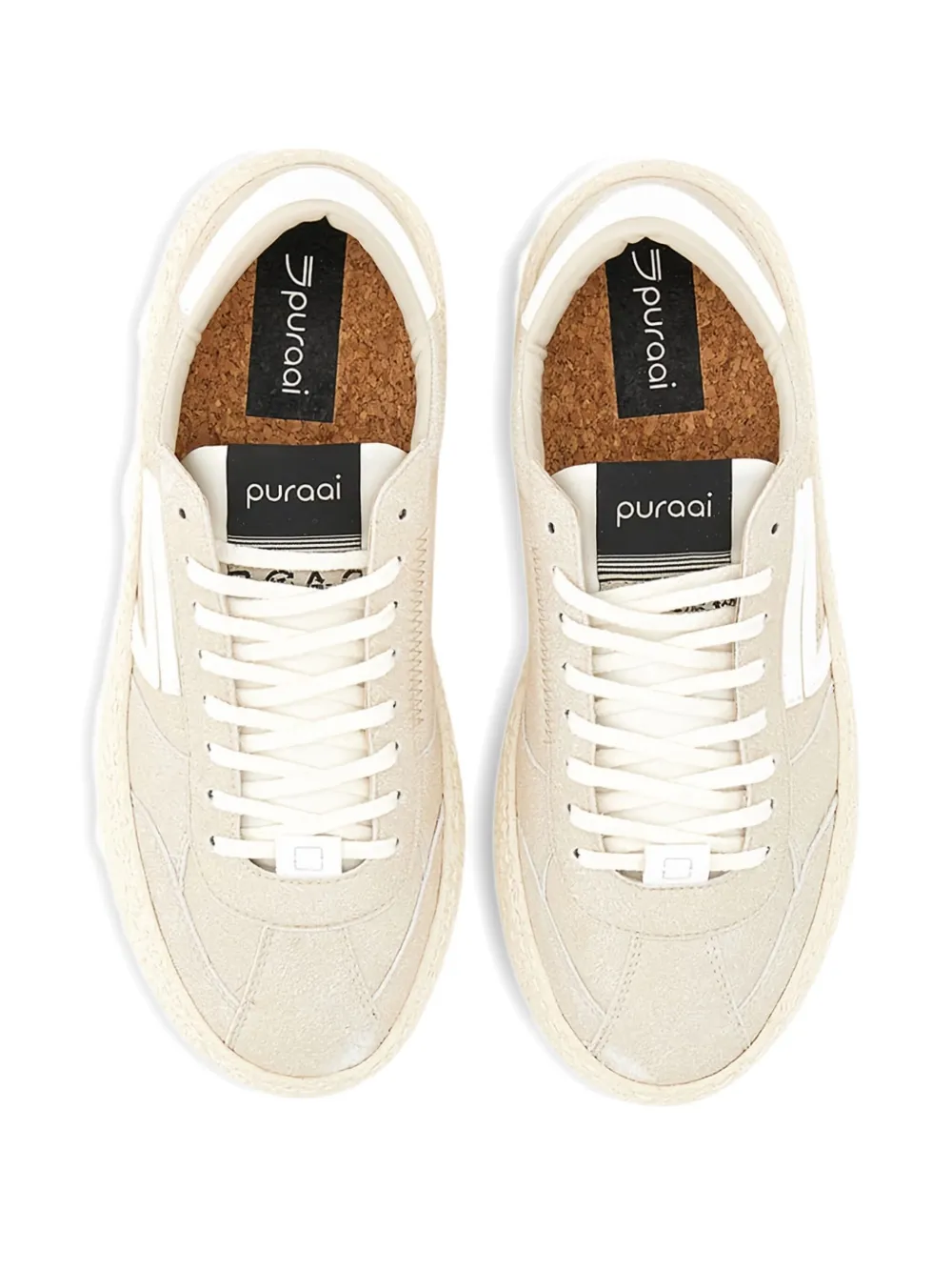 Puraai label sneakers Beige