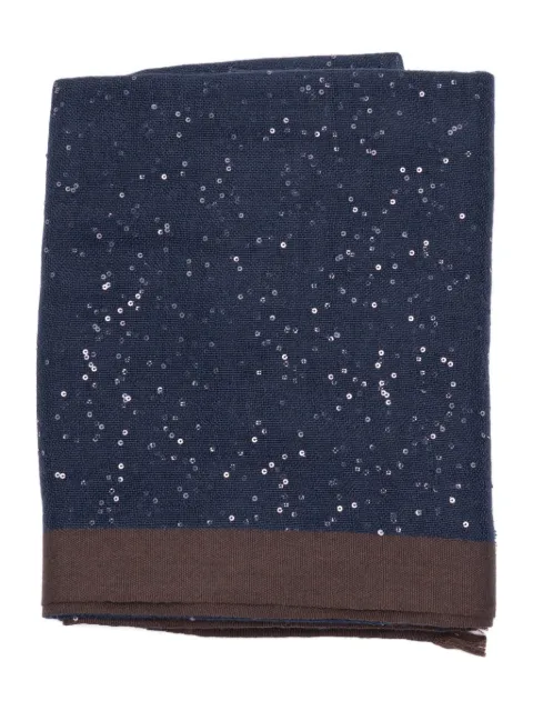 Brunello Cucinelli sequin-embellished cashmere scarf
