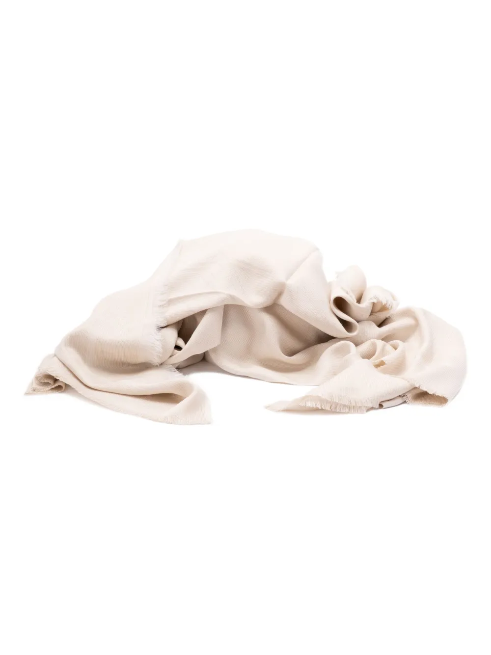 Elisabetta Franchi Sjaal met franje afwerking - Beige