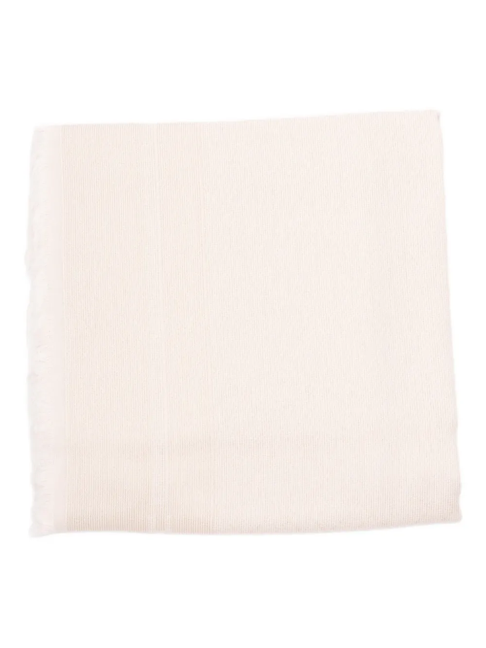 Elisabetta Franchi ribbed frayed-edge scarf Beige