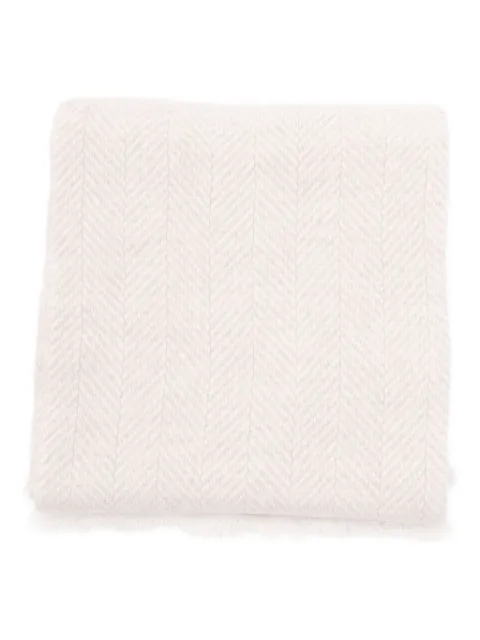 Brunello Cucinelli herringbone cashmere scarf