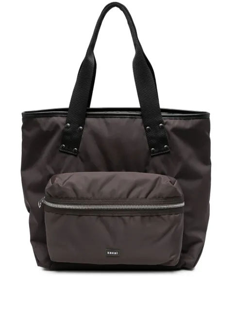 sacai detachable-pouch tote bag