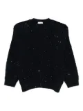 Peserico sequin-embellished wool sweater - Blue