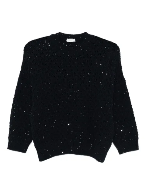 Peserico sequin-embellished wool sweater