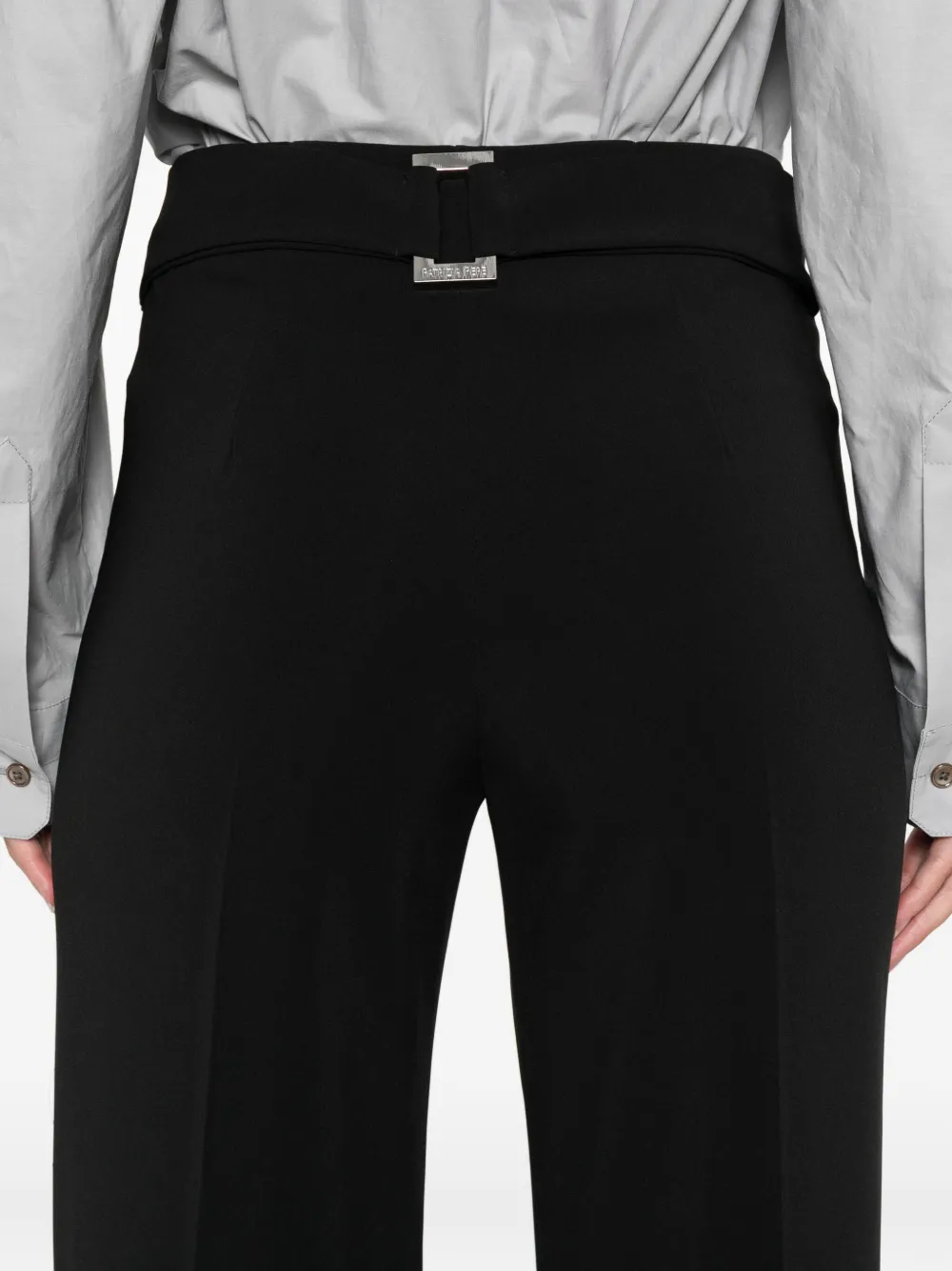 Patrizia Pepe logo-plaque trousers Zwart