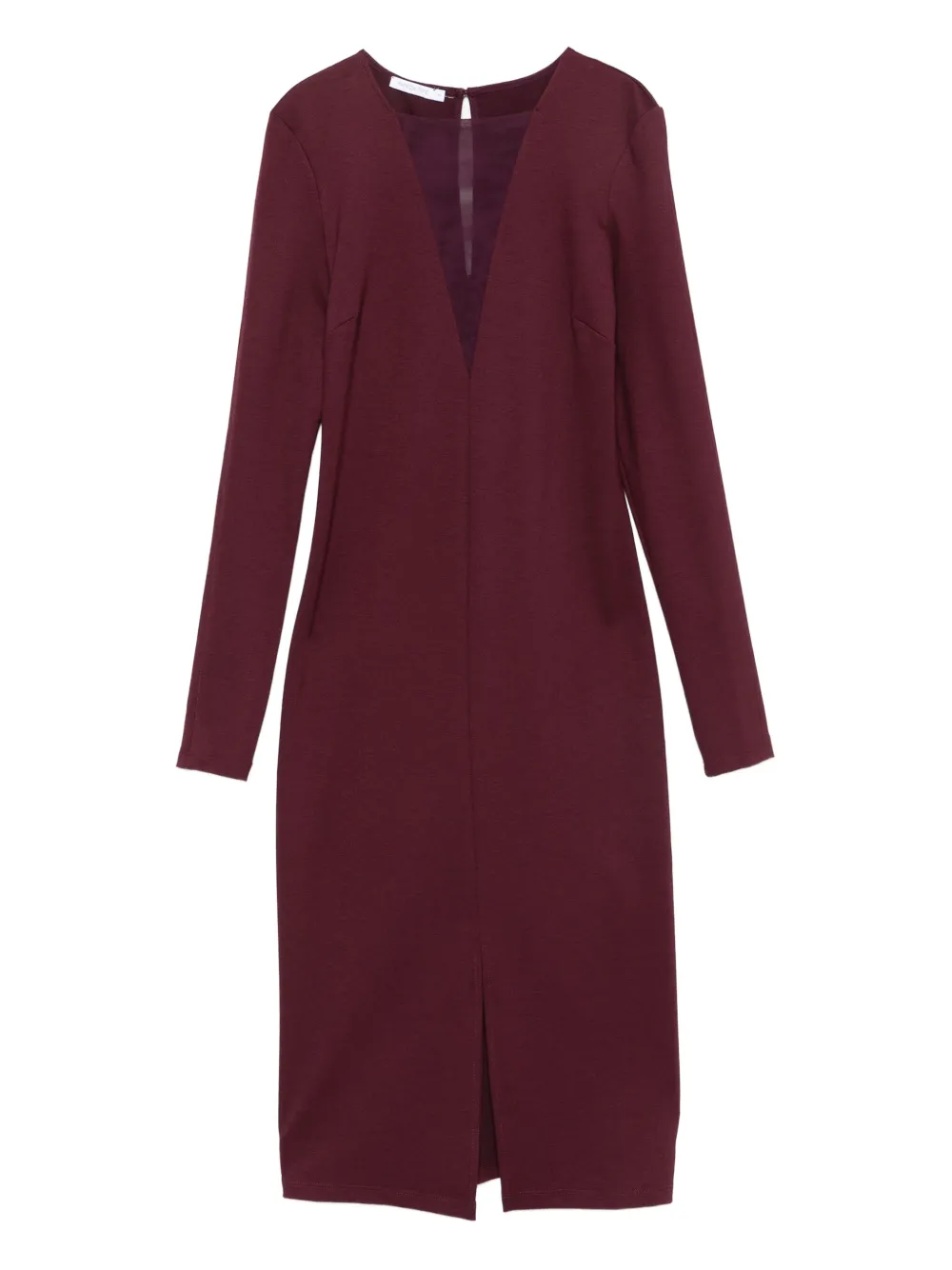 Patrizia Pepe V-neck long-sleeved dress Rood