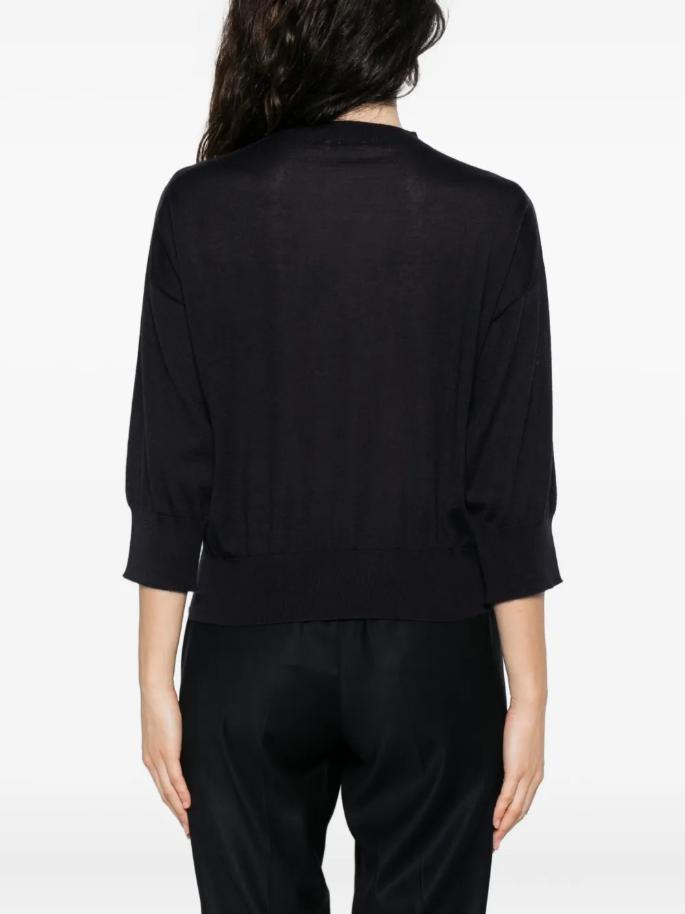 Peserico cashmere-silk top Blauw