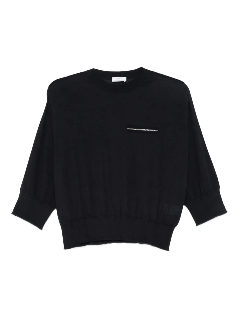 Peserico cashmere-silk top Blauw