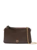PINKO double-zip leather cross body bag - Brown