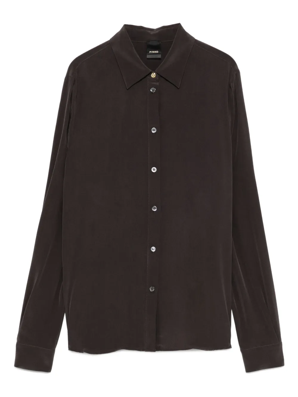 PINKO button-down silk shirt | Grey | Image 1