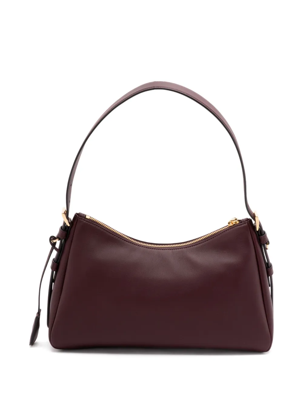 Prada enamel triangle logo tote bag Rood