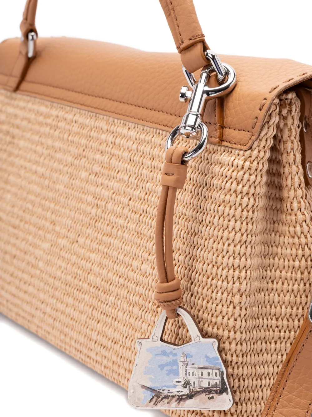 Zanellato Postina leren schoudertas Beige