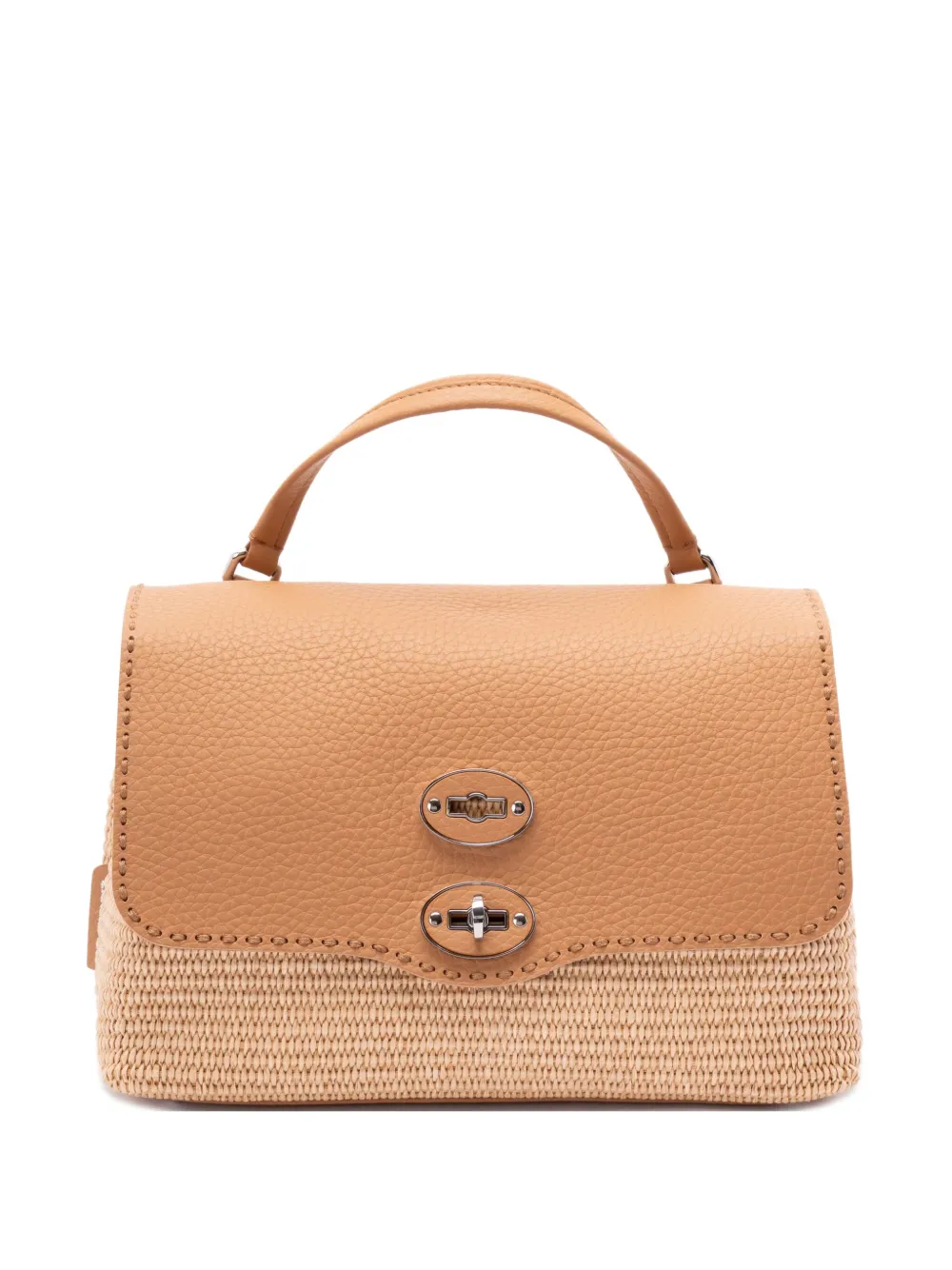 Zanellato Postina leren schoudertas Beige