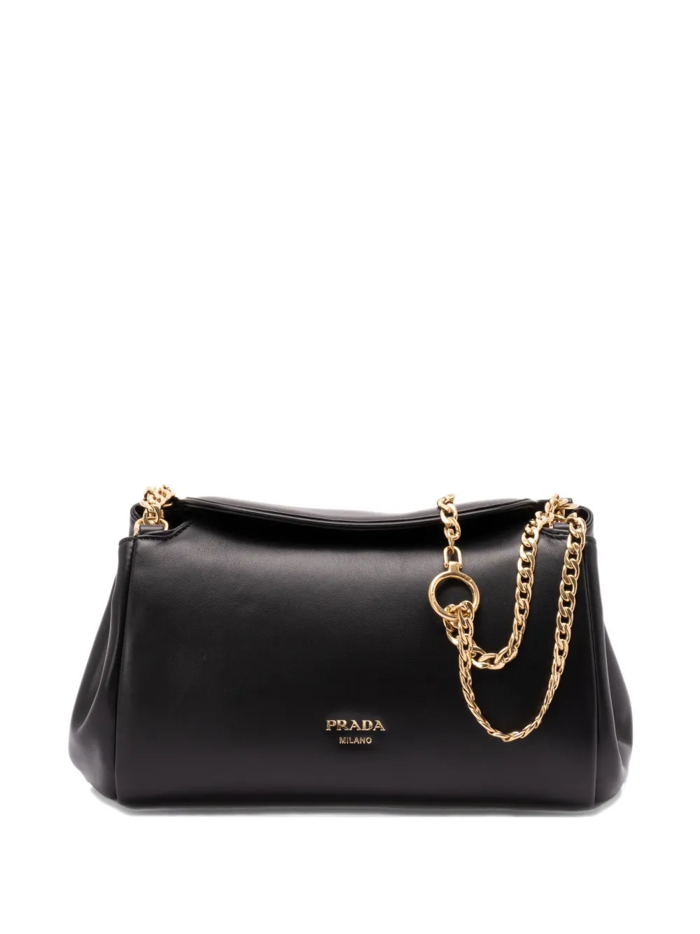 Prada small Tumulte chain-strap leather shoulder bag Zwart