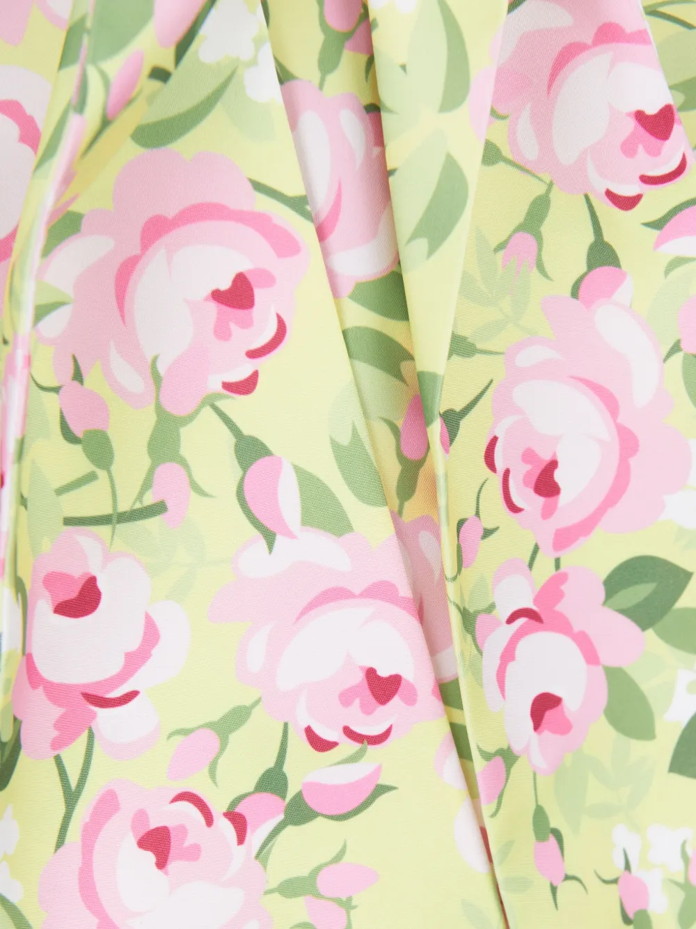 MAMA LUMA KIDS rose-print pleated dress Groen