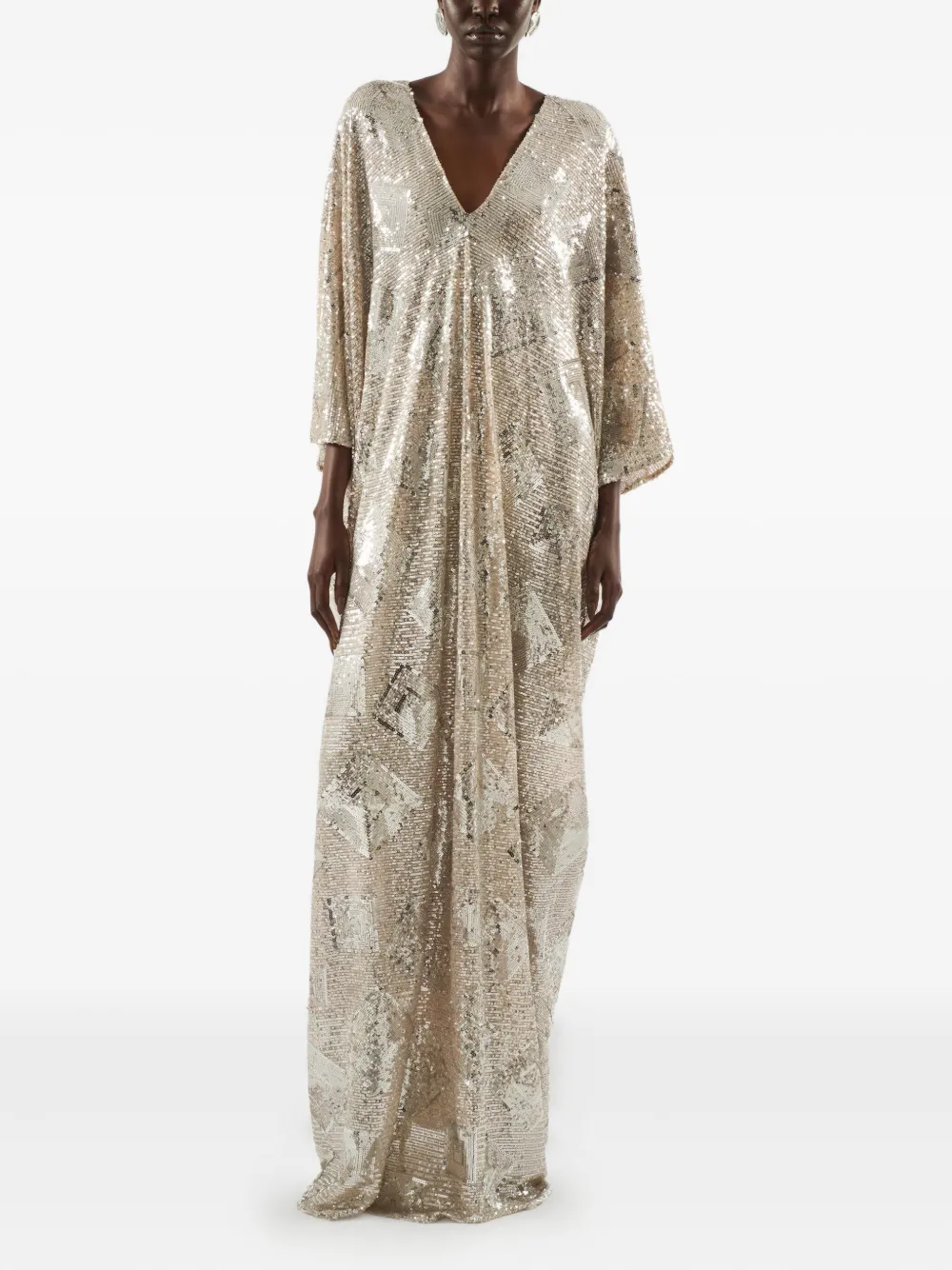 Taller Marmo sequin-embellished v-neck maxi dress | Evening Dresses | Image 2