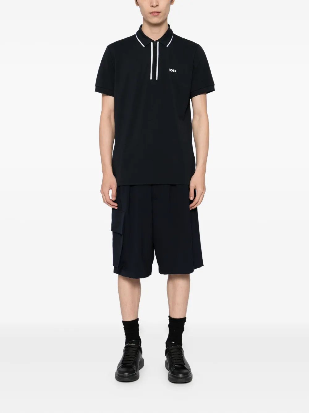 BOSS logo-printed polo shirt | Image 2