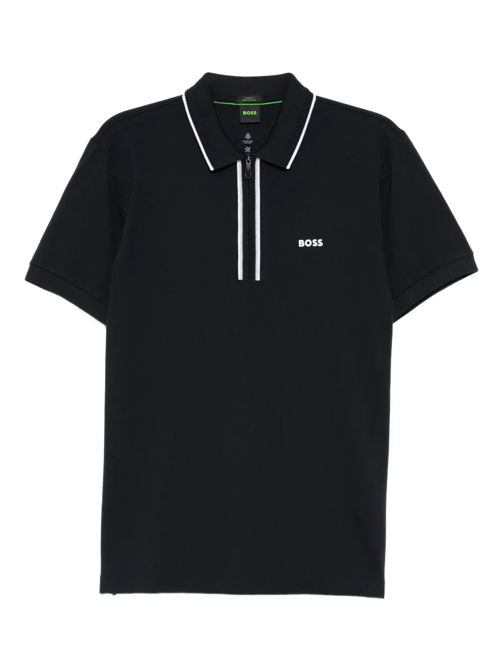 BOSS logo-printed polo shirt | Blue | Image 1